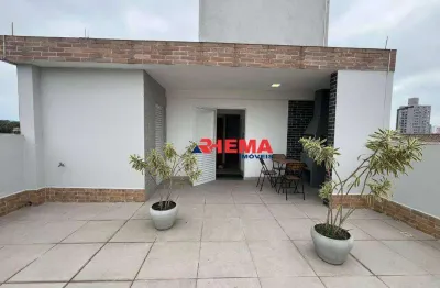 Apartamento com 2 dormitórios para alugar, 40 m² por r$ 3.100,01/mês - estuário - santos/sp