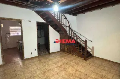 Sobrado com 4 dormitórios para alugar, 100 m² por r$ 4.301,00/ano - vila belmiro - santos/sp