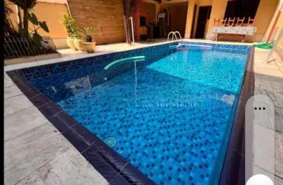 Casa com 4 dormitórios para alugar, 280 m² por r$ 18.002,00/ano - marapé - santos/sp