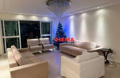 Apartamento com 3 dormitórios à venda, 199 m² por r$ 2.900.000,00 - ponta da praia - santos/sp