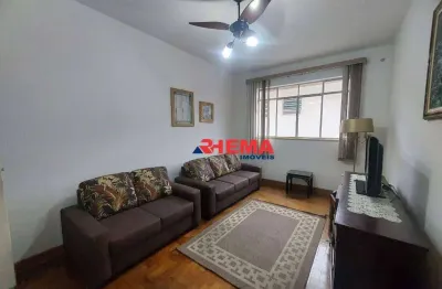 Apartamento com 2 dormitórios para alugar, 75 m² por r$ 3.200,01/mês - aparecida - santos/sp