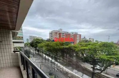 Apartamento com 3 dormitórios para alugar, 173 m² por r$ 8.200,01/mês - gonzaga - santos/sp