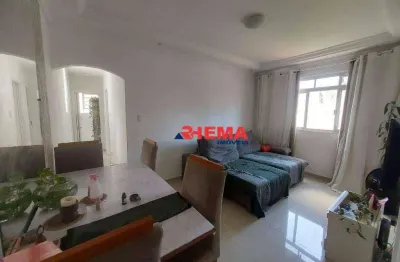 Apartamento com 2 dormitórios para alugar, 50 m² por r$ 3.000,01/mês - embaré - santos/sp