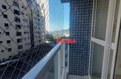 Apartamento com 2 dormitórios para alugar, 63 m² por r$ 4.200,01/mês - ponta da praia - santos/sp