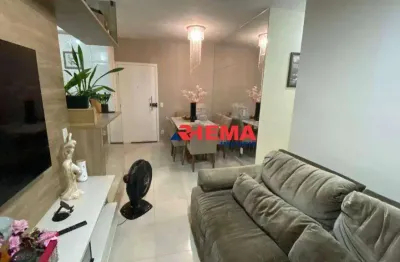 Apartamento com 2 dormitórios à venda, 69 m² por r$ 640.000,00 - marapé - santos/sp