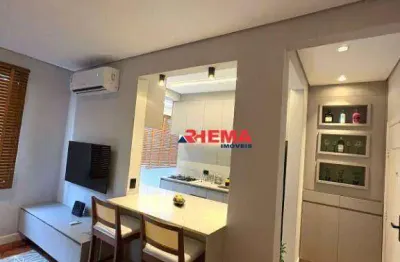 Apartamento com 2 dormitórios à venda, 63 m² por r$ 647.000,00 - aparecida - santos/sp