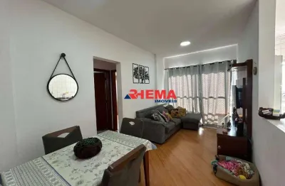 Apartamento com 2 dormitórios à venda, 86 m² por r$ 350.000,00 - encruzilhada - santos/sp