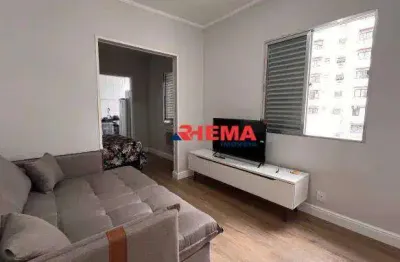 Kitnet para alugar, 30 m² por r$ 2.200/mês - itararé - são vicente/sp