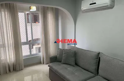 Apartamento com 2 dormitórios para alugar, 80 m² por r$ 3.950,01/mês - ponta da praia - santos/sp