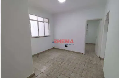 Apartamento com 2 dormitórios à venda, 59 m² por r$ 307.000,00 - marapé - santos/sp