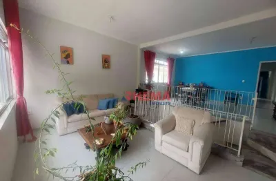 Sobrado com 3 dormitórios para alugar, 184 m² por r$ 5.900,01/mês - embaré - santos/sp