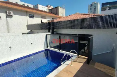 Sobrado com 3 dormitórios à venda, 231 m² por r$ 1.350.000,00 - embaré - santos/sp