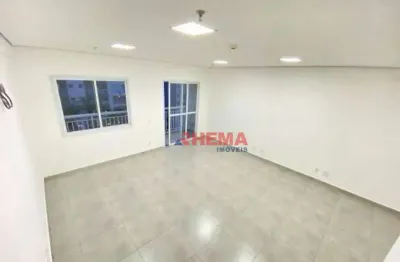 Sala para alugar, 42 m² por r$ 2.600,00/mês - vila matias - santos/sp