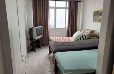 Kitnet para alugar, 35 m² por r$ 1.800/mês - josé menino - santos/sp