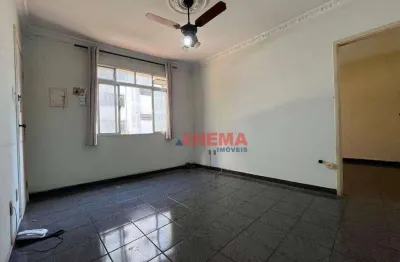 Apartamento com 2 dormitórios para alugar, 60 m² - gonzaga - santos/sp
