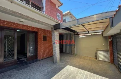 Sobrado com 3 dormitórios para alugar, 130 m² por r$ 5.002,00/ano - boqueirão - santos/sp