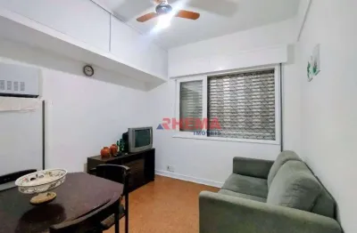 Apartamento com 1 dormitório à venda, 35 m² por r$ 329.000,00 - embaré - santos/sp