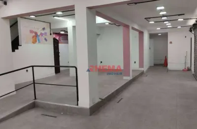 Loja para alugar, 225 m² por r$ 9.800,01/mês - marapé - santos/sp