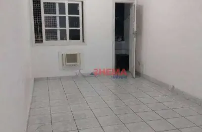 Kitnet com 1 dormitório à venda, 45 m² por r$ 350.000,00 - gonzaga - santos/sp