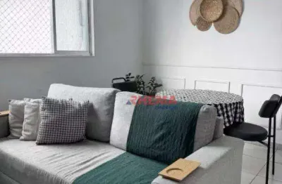 Apartamento com 3 dormitórios à venda, 100 m² por R$ 590.000,00 - Boqueirão - Santos/SP