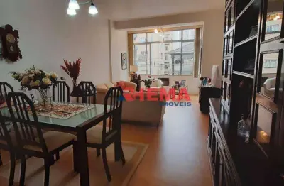 Apartamento com 3 dormitórios à venda, 146 m² por r$ 960.000,00 - boqueirão - santos/sp