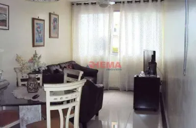 Apartamento com 2 dormitórios à venda, 68 m² por r$ 533.000,00 - josé menino - santos/sp