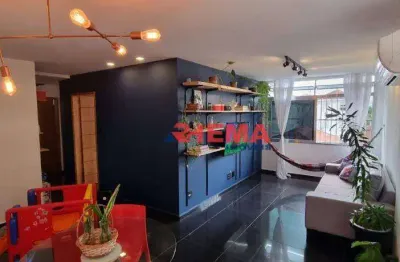 Apartamento com 2 dormitórios à venda, 70 m² por r$ 420.000,00 - embaré - santos/sp