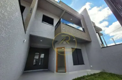 Sobrado com 3 dormitórios à venda, 80 m² por r$ 490.000 - sítio cercado - curitiba/pr