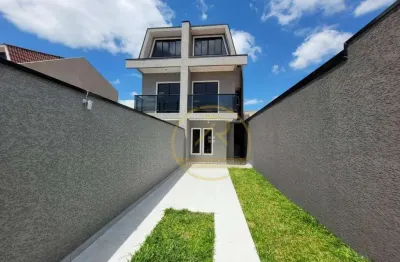 Sobrado com 3 dormitórios à venda, 102 m² por r$ 480.000 - sítio cercado - curitiba/pr