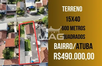Terreno à venda na rua henrique joaquim ribeiro, 493, atuba, colombo por r$ 490.000