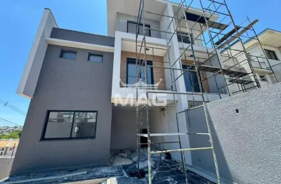 Casa com 3 quartos à venda na aparecida julia dos santos, 271, atuba, curitiba por r$ 639.000