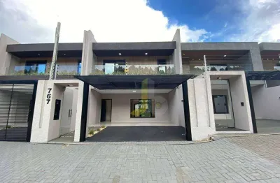 Sobrado com 3 suítes à venda, 160 m²  no tropical iii - cascavel/pr