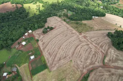 Chácara à venda, 54450 m²- rio do salto - cascavel/pr com rio da divisa da propriedade