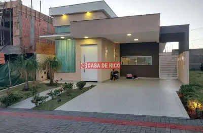 Casa em condomínio fechado com 3 quartos à venda no parque tauá, londrina , 143 m2 por r$ 1.350.000