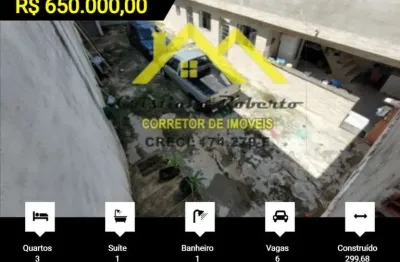 Casa para venda em guarulhos, jardim toscana, 3 dormitórios, 1 suíte, 1 banheiro, 6 vagas