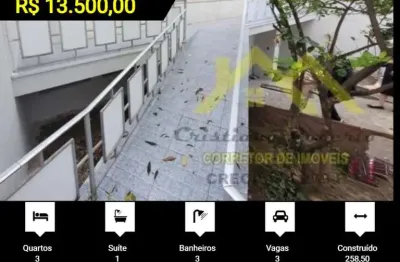 Casa para locação em guarulhos, jardim maia, 3 dormitórios, 1 suíte, 3 banheiros, 3 vagas