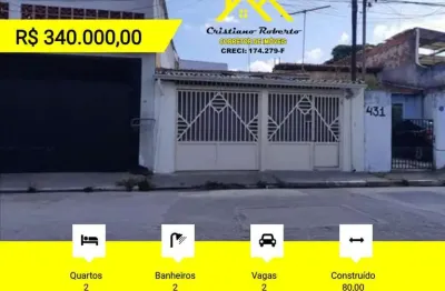 Casa para venda em guarulhos, vila santa maria, 2 dormitórios, 2 banheiros, 2 vagas