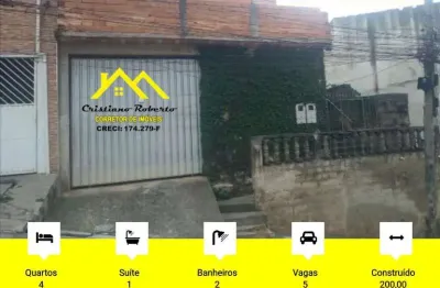 Casa para venda em guarulhos, cidade soberana, 4 dormitórios, 1 suíte, 2 banheiros, 5 vagas