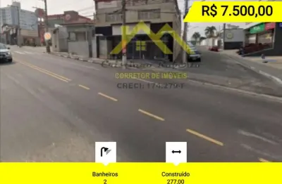 Ponto comercial para locação em guarulhos, vila galvão, 2 banheiros