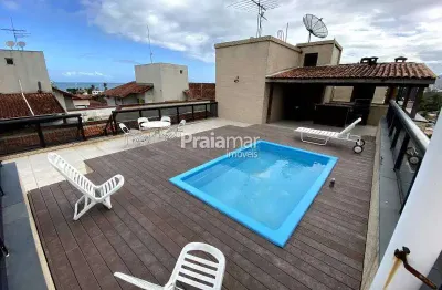 Cobertura duplex no jardim virgínia com vista para o mar - 4 dormitórios - r$ 850.000