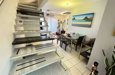 Apto duplex | 02 suítes | 02 vagas garagem | varanda gourmet c/ churrasqueira | boqueirão - santos