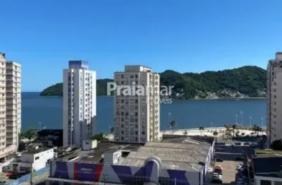 Apto 2 dorms amplo i vista mar i ótima localização gonzaguinha  - s.v i 2 vagas de garagem