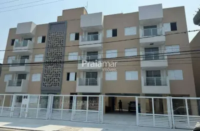 Prédio novo | apto 02 dorms com sacada | 01 vaga de garagem ótima | 60m² | bitaru - sao vicente.