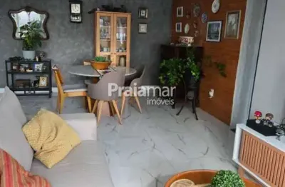 Apartamento 02 dorm reformado  i sala i 01 vaga demarcada  i 67m2 i  marapé i santos