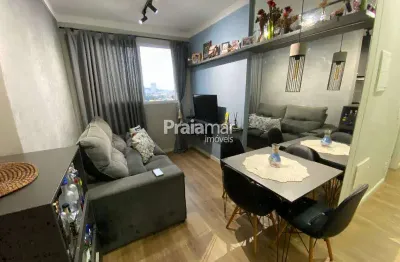 02 dorms lindo & reformado | 01 vaga garagem | lazer para a familia | areia branca - santos
