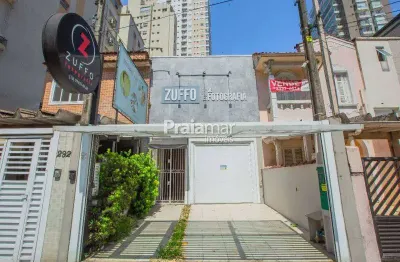 Casa comercial com edícula no fundo | frente 4 salas | 2 lavabo | fundo 2 dormitorio | santos