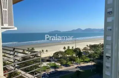 Apto semi mobiliado vista mar | 1 dormi | 1 w.c | área de serviço | 1 vaga | boqueirão | santos