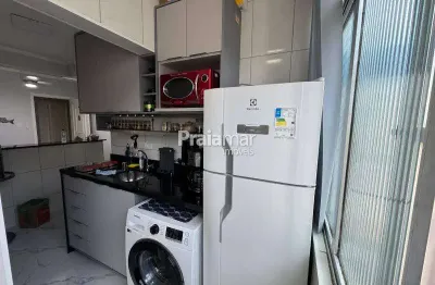 Apto reformado bairro nobre | 1 dormi | 1 w.c | 38m2 | elevador | 1 vaga | itararé | são vicente