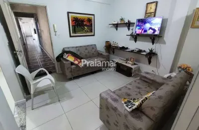 Sala living dividido i frente i escada i no centro de são vicente - venda r$ 169.000