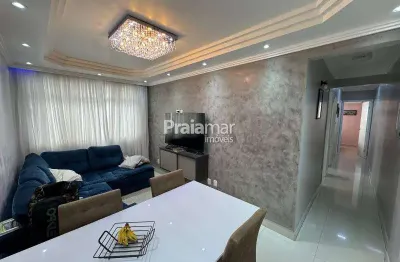 Apto reformado 1 quadra praia | 2 dormi | 1 w.c | 77 m2 | área de serviço | itararé | são vicente